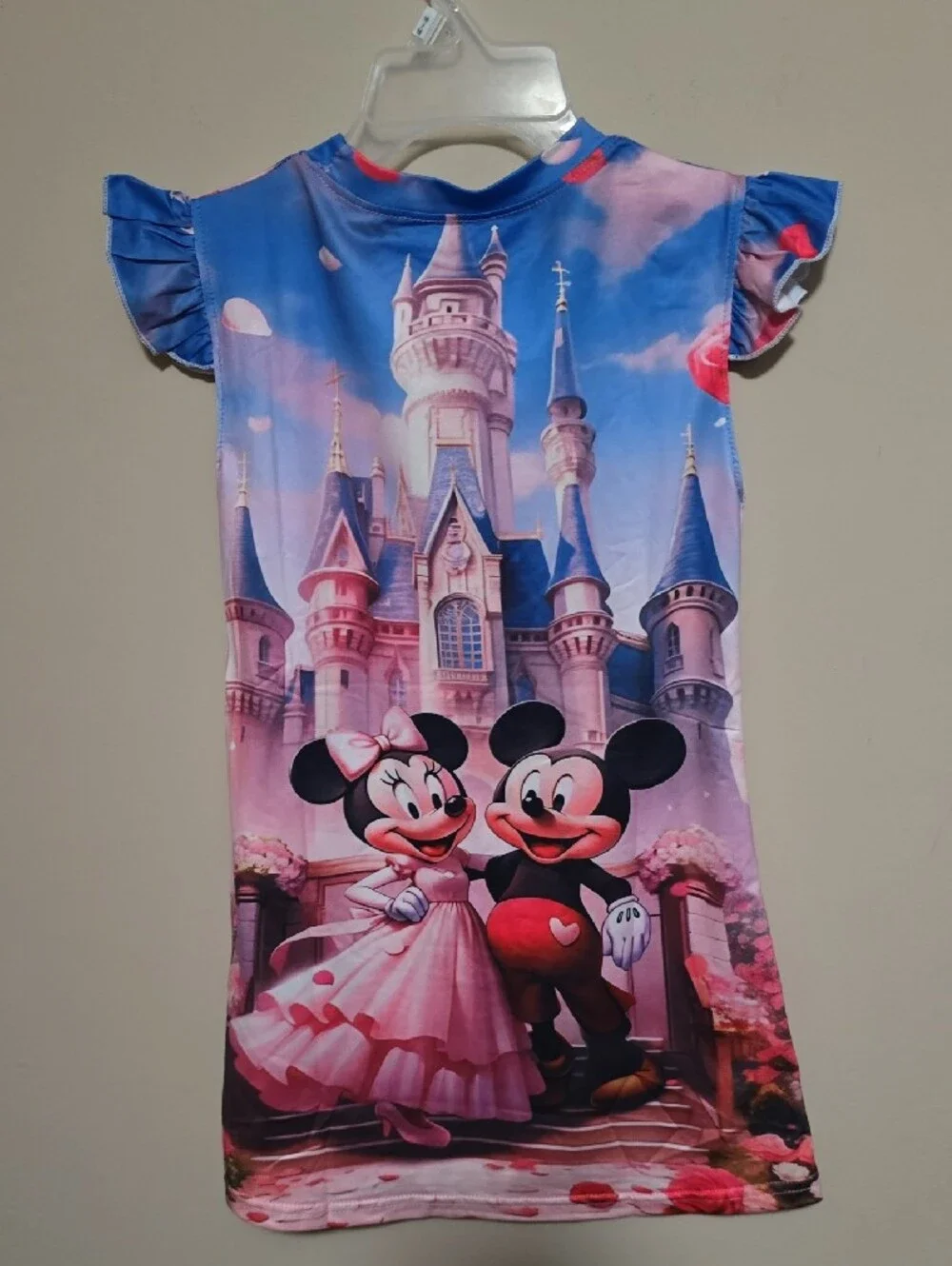 Minnie & Mickey Castle Graphic Nightgown - Pink Blue
